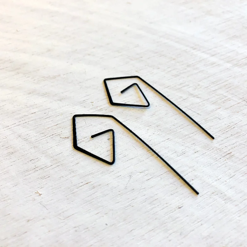 Two-tone earrings-Spider Leg Earrings