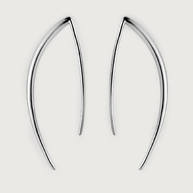 Feather motif earrings-Molto Large Hoop Earrings & Spike Hook Earrings Collection