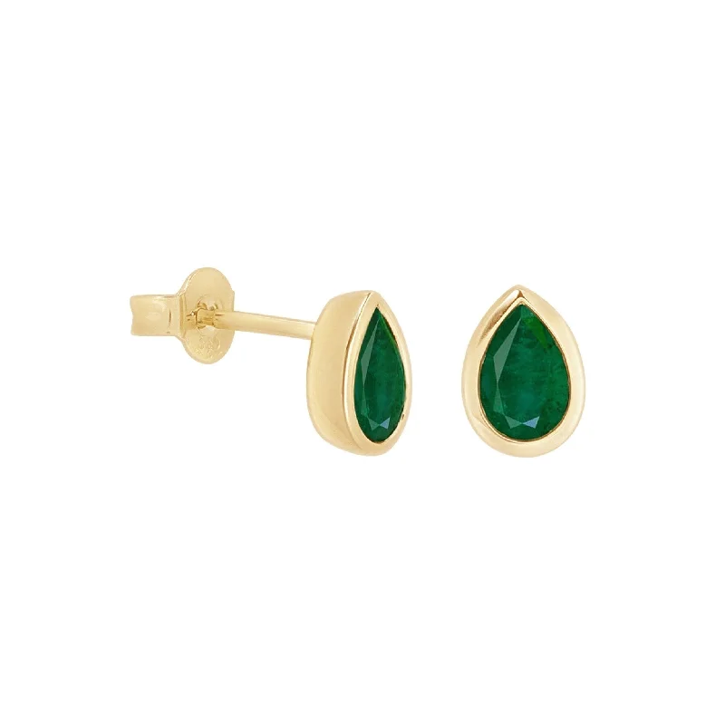 Multi-layer earrings-Green Agate Teardrop Earrings  Bezel