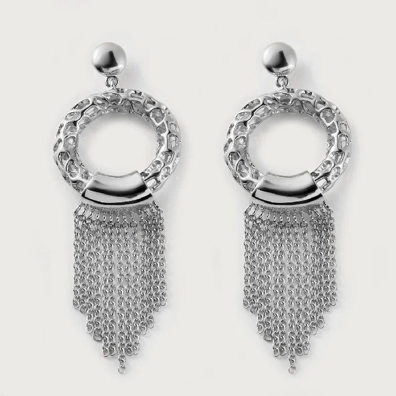 Gothic stud earrings-Allegro Tassel Drop Earrings