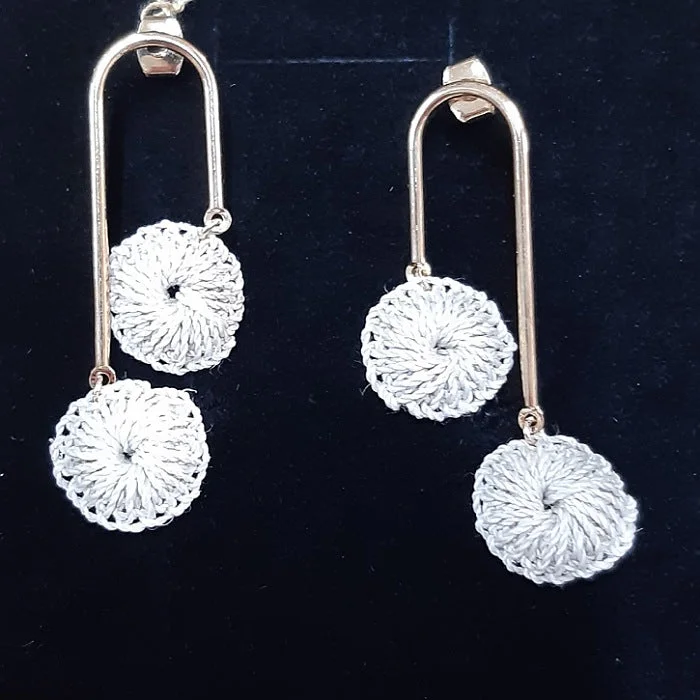 Lightweight dangle earrings-BILUM AND BILAS VIBE EARRINGS GOLD