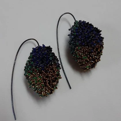 Druzy gem earrings-MILENA ZU COCOON EARRINGS SWAROVSKI