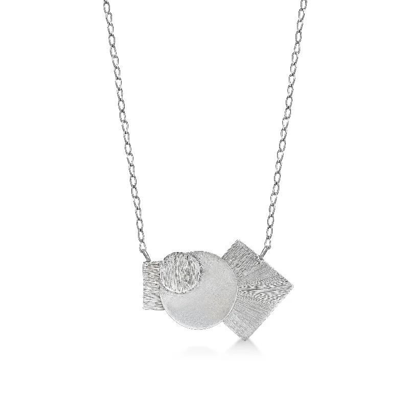 Hamsa charm necklaces-Natalie Wong- Geometric Necklace (Engraving)