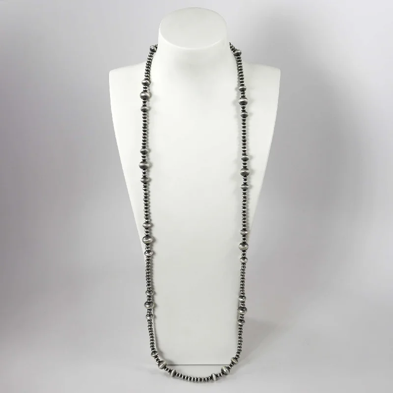 Chevron design necklaces-Navajo Pearl Necklace