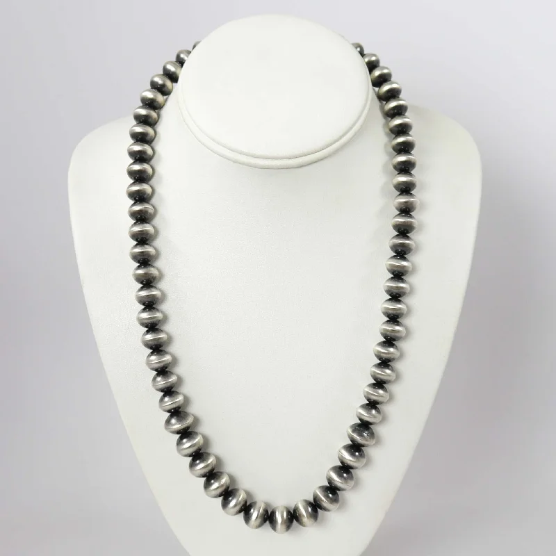 Geometric chain necklaces-Navajo Pearl Necklace