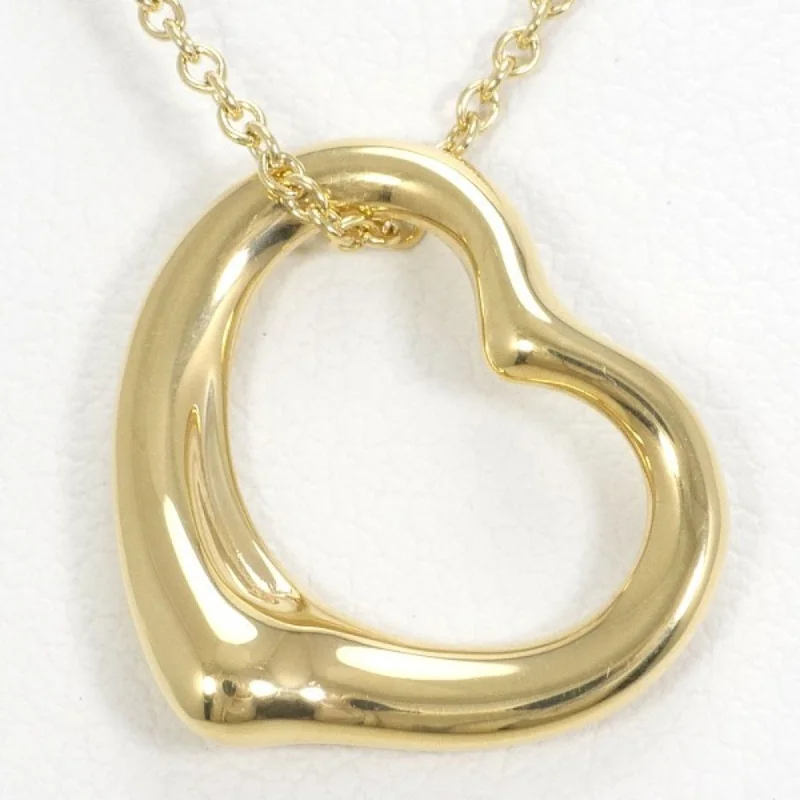 Toggle clasp necklaces-Tiffany Open Heart   (18K) Necklace (Pre-Owned)