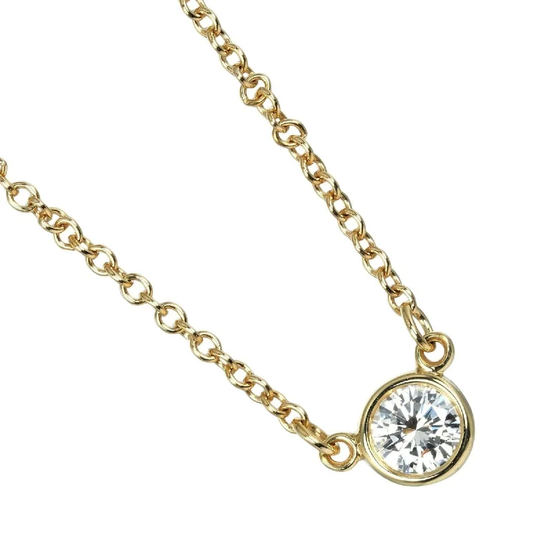 Floral pendant necklaces-Tiffany  (18K) Necklace (Pre-Owned)