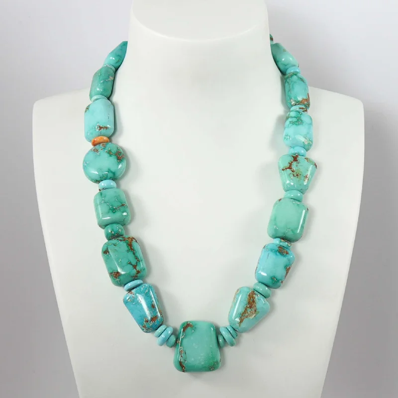 Multi-layer necklaces-Fox Turquoise Necklace