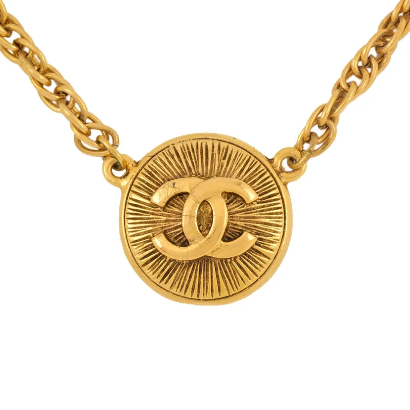 Coin charm necklaces-Chanel   Plating Necklace (Pre-Owned)