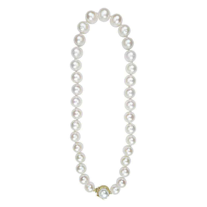 Victorian charm necklaces-Necklace - Fresh Water Pearl