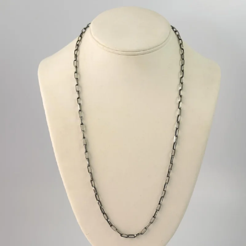 Leather strand necklaces-Hopi Chain Necklace (18ga., 22")