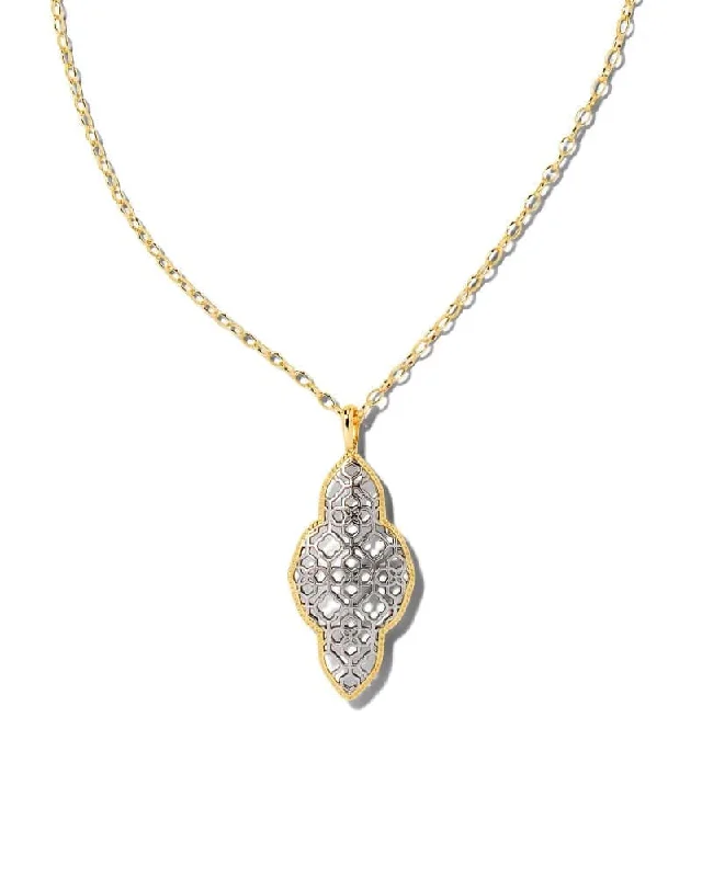 Sleek chain necklaces-Kendra Scott - Abbie Long Pendant Necklace in Mixed Metal