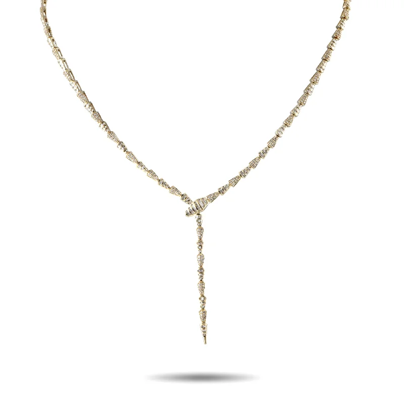 Sunflower charm necklaces-LB Exclusive 14K Yellow Gold 2.01ct Diamond Necklace NK01916-Y