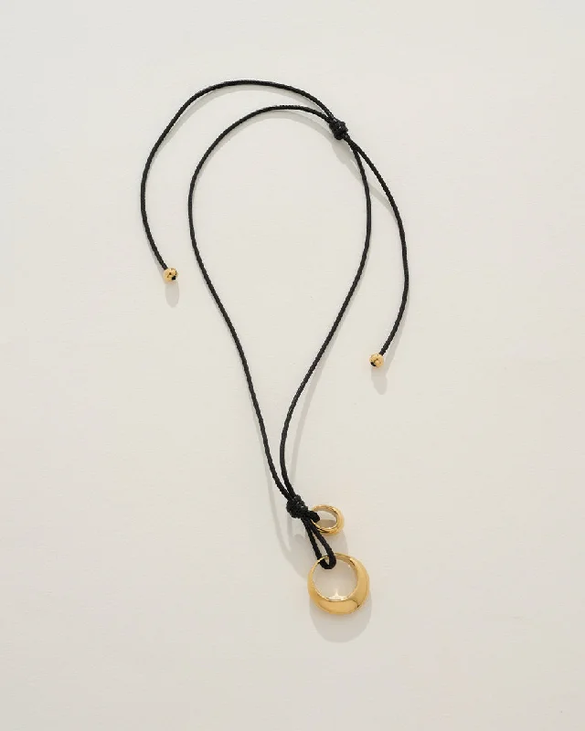 Moonstone necklaces-Brisa Necklace in Gold