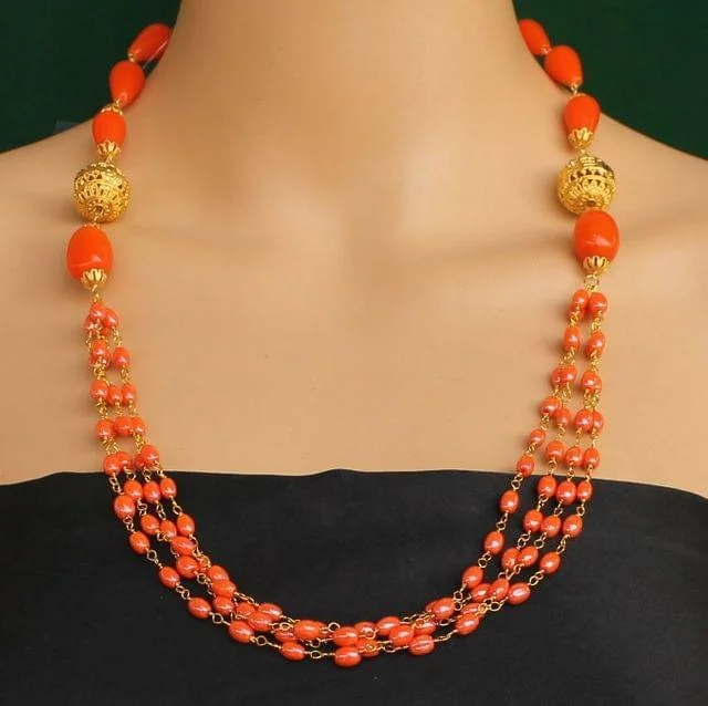 Baroque pearl necklaces-Multi Strings Beaded Necklace