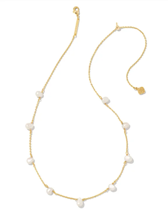 Art deco necklaces-Kendra Scott - Leighton Pearl Strand Necklace