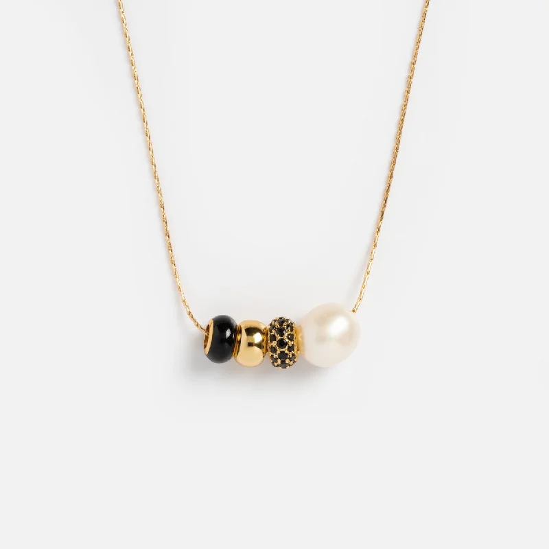 Sleek minimalist necklaces-Isla Bead Necklace