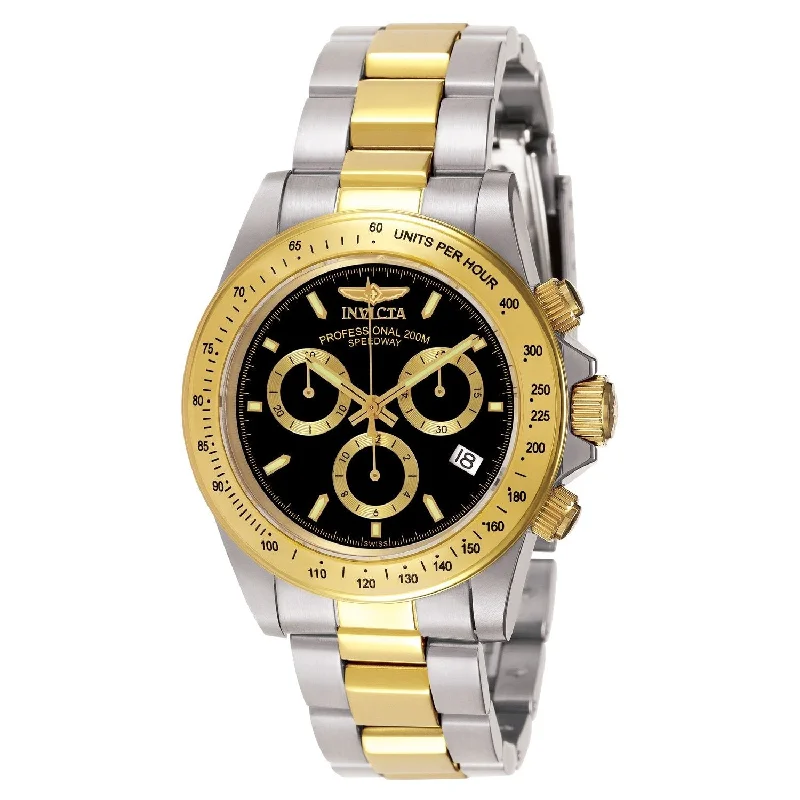 Sporty chronograph watches-Invicta Men's 7028 Signature Gold-Tone and Silver Stainless Steel Watch