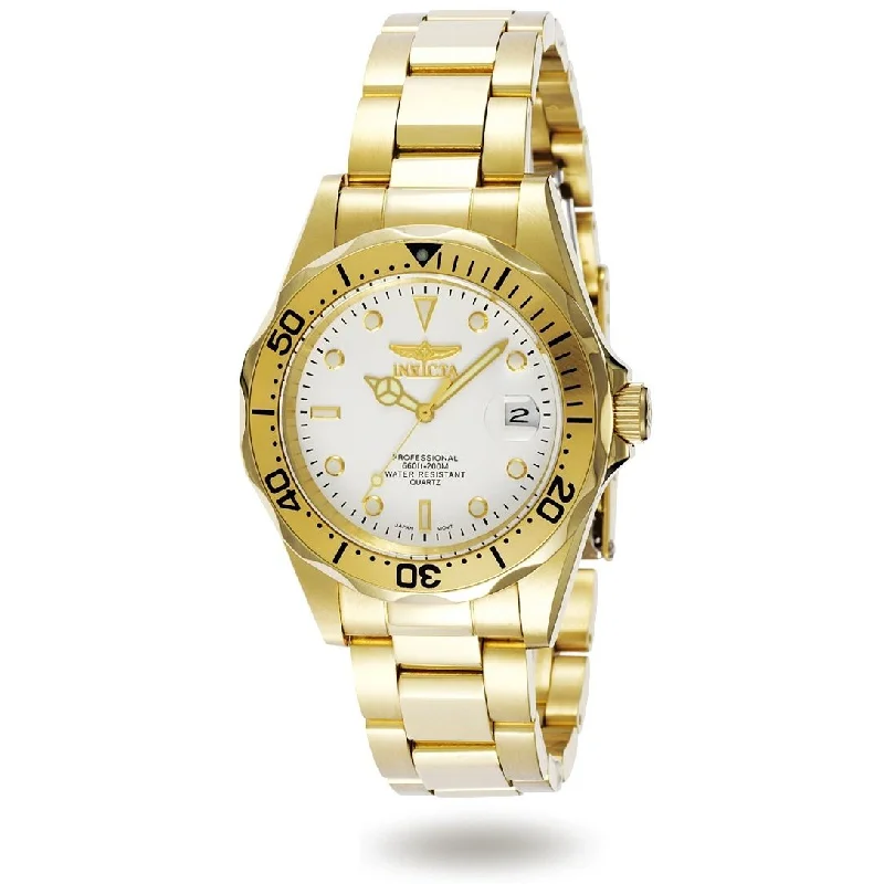 Minimalist silver watches-Invicta Men's 8938 Pro Diver Gold-Tone Stainless Steel Watch