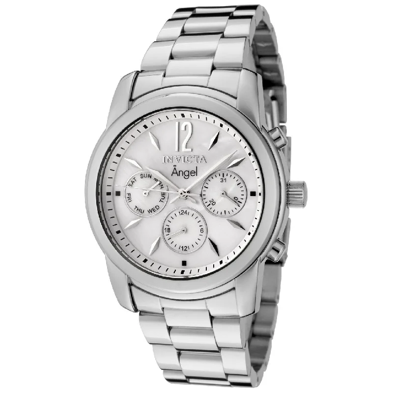 Bold color watches-Invicta Women's 0463 Angel Multi-Function Stainless Steel Watch