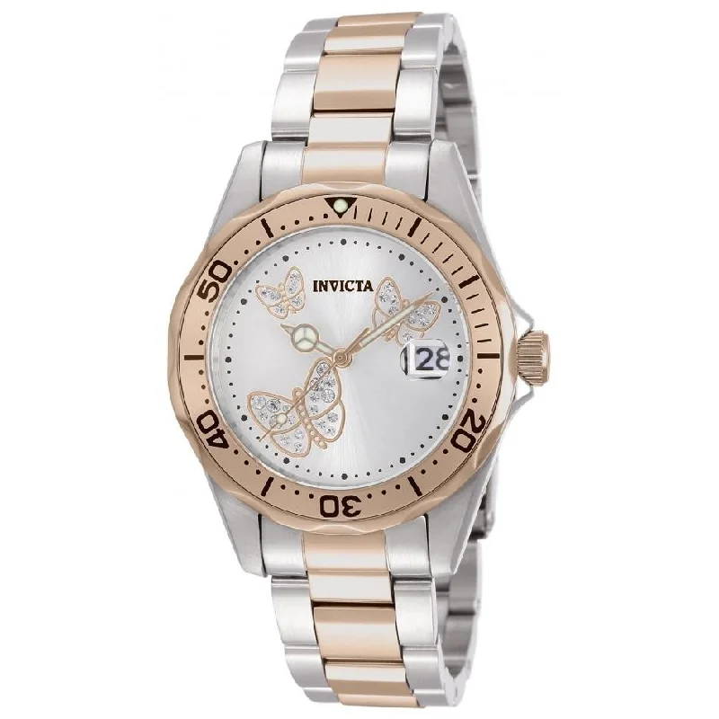 Artistic dial watches-Invicta Women's 12504 Angel Rose-Tone and Silver Stainless Steel Watch