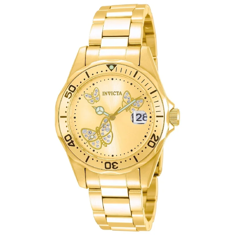 Soft silicone watches-Invicta Women's 12505 Angel Gold-Tone Stainless Steel Watch