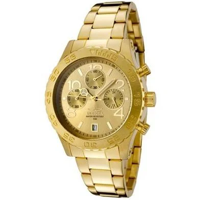 Sporty chronograph watches-Invicta Women's 1279 Specialty Ocean Chronograph Gold-tone Stainless Steel Watch