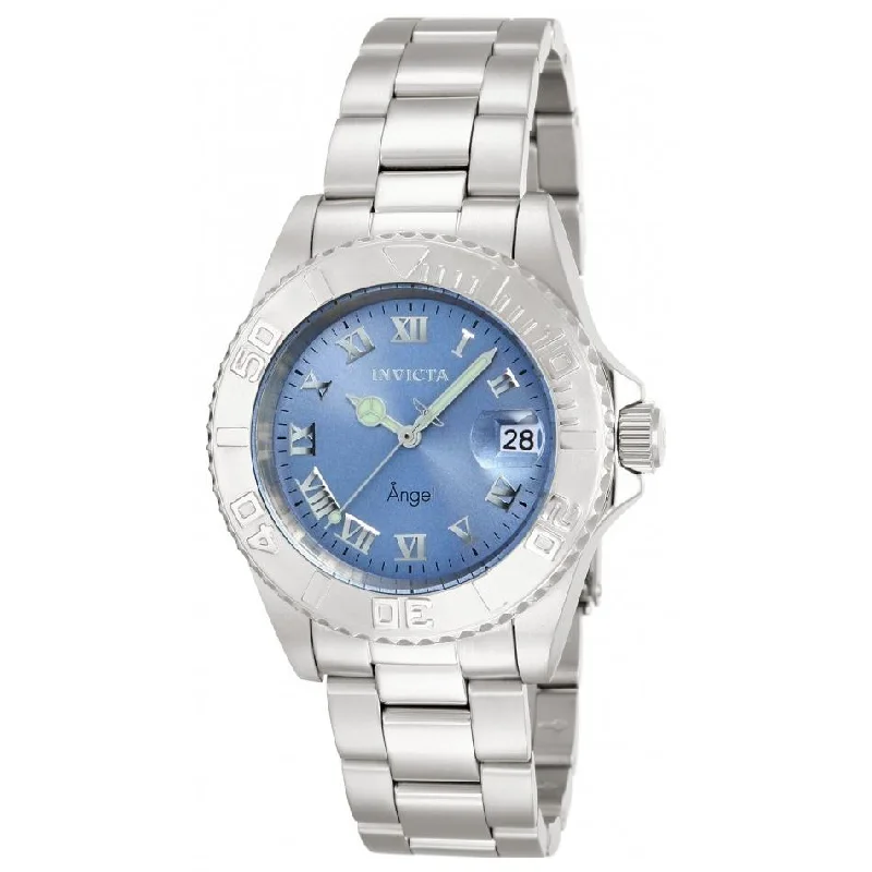 Bold bezel watches-Invicta Women's 14361 Angel Scuba Chronograph Stainless Steel Watch