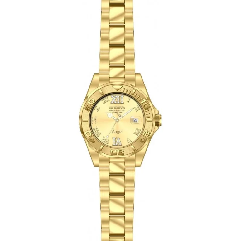 Patterned face watches-Invicta Women's 14397 Angel Gold-Tone Stainless Steel Watch