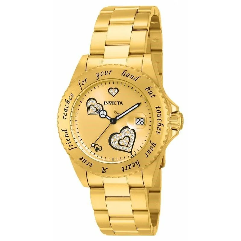 Retro digital watches-Invicta Women's 14733 Angel Gold-Tone Stainless Steel Watch