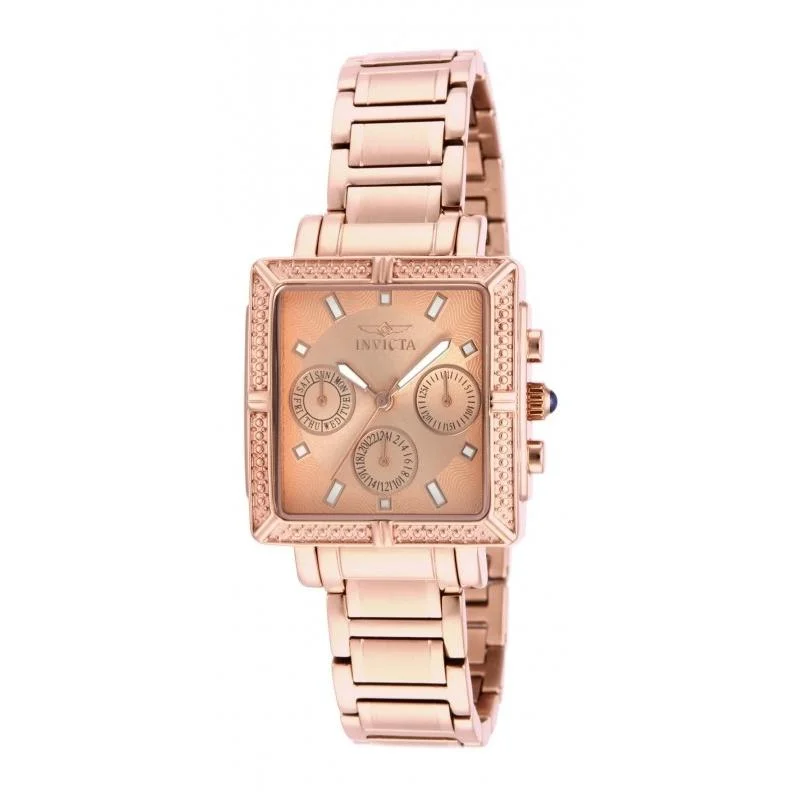 Sport chronograph watches-Invicta Women's 14872 Wildflower Rose-Tone Stainless Steel Watch