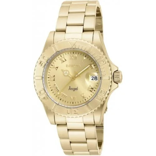 Dainty bracelet watches-Invicta Women's 16849 Angel Gold-Tone Stainless Steel Watch