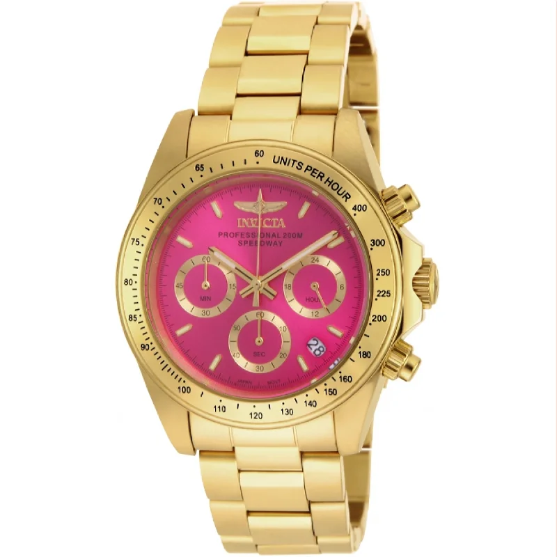 Gemstone accent watches-Invicta Women's 18255 Speedway Gold-Tone Stainless Steel Watch