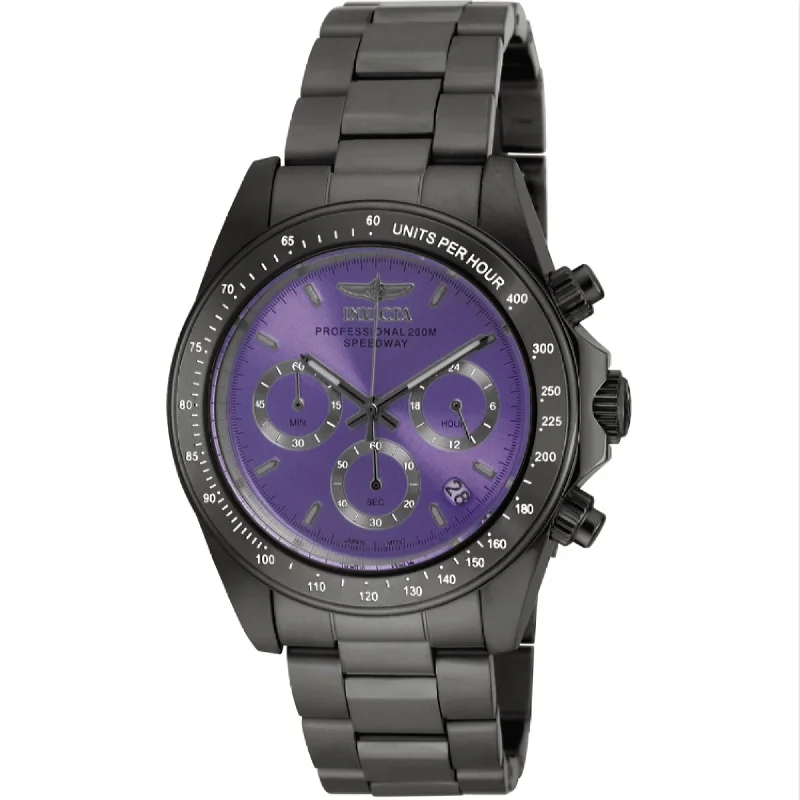 Modern square watches-Invicta Women's 18260 Speedway Gunmetal Stainless Steel Watch