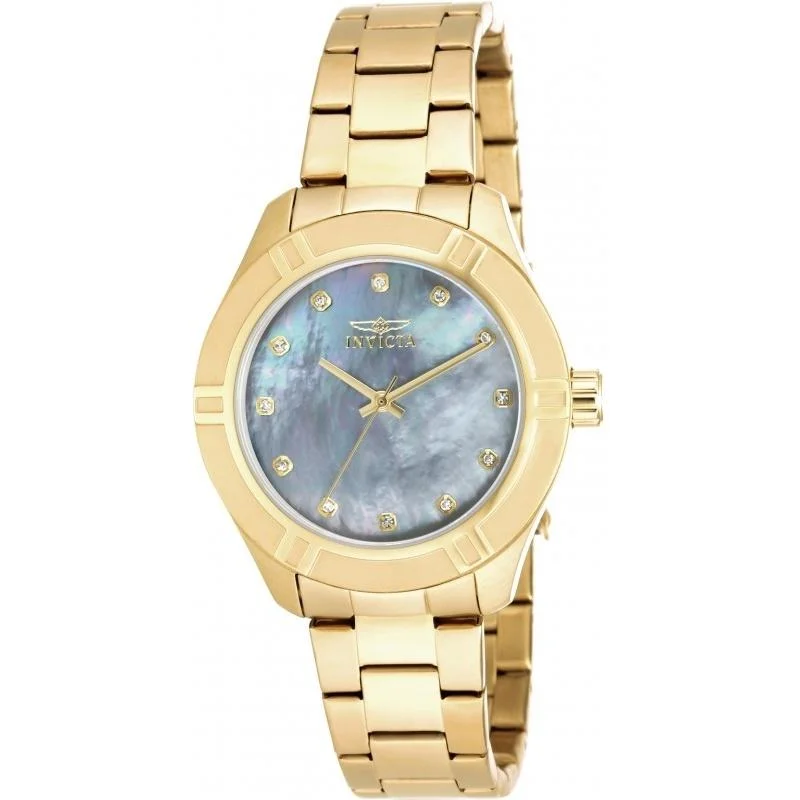 Chic bracelet watches-Invicta Women's 18324 Pro Diver Gold-Tone Stainless Steel Watch