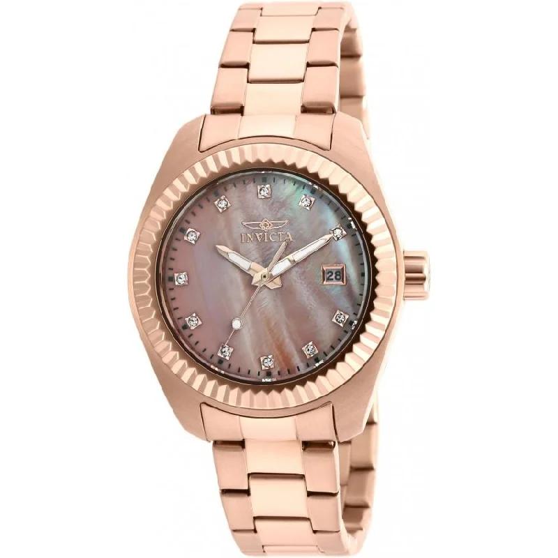 Elegant square watches-Invicta Women's 20353 Specialty Rose-Tone Stainless Steel Watch