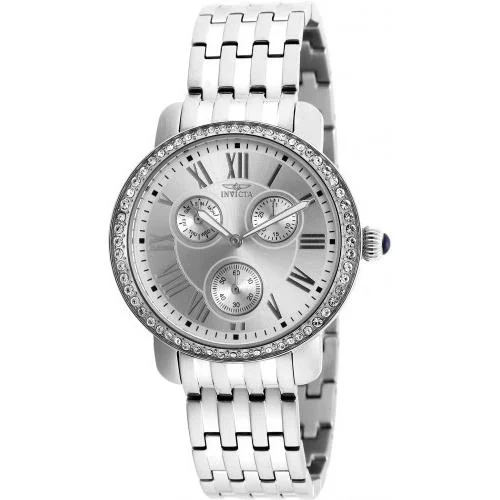 Crystal strap watches-Invicta Women's 21411 Angel Stainless Steel Watch