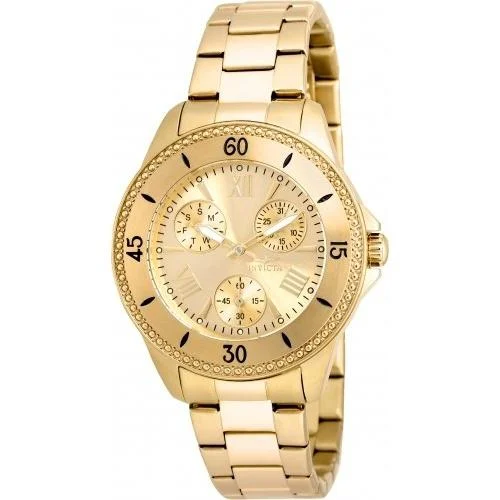 Two-tone strap watches-Invicta Women's 21683 Angel Gold-tone Stainless Steel Watch