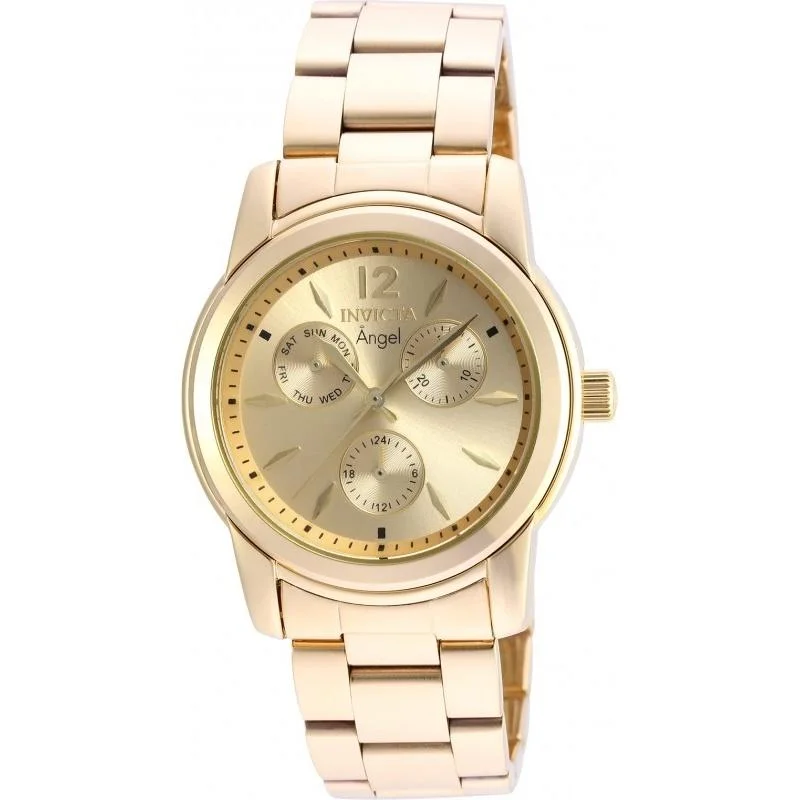 Sustainable watches-Invicta Women's 21691 Angel Gold-Tone Stainless Steel Watch