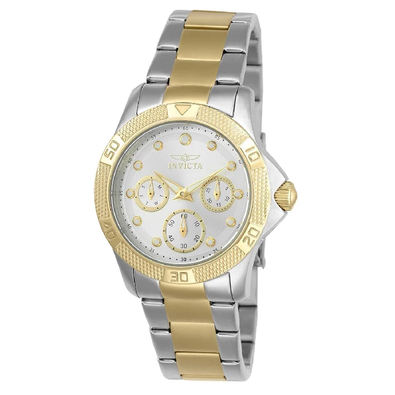 Daily wear watches-Invicta Women's 21763 Angel Rose-tone and Silver Stainless Steel Watch