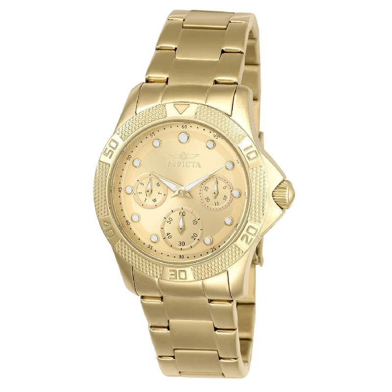 Stone accent watches-Invicta Women's 21766 Angel Gold-tone Stainless Steel Watch