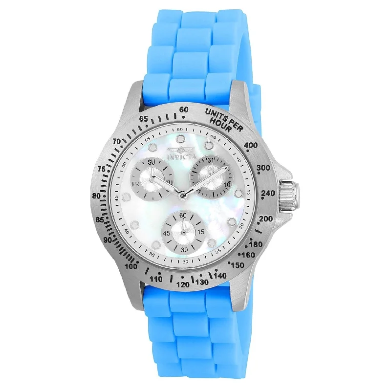 Dainty bracelet watches-Invicta Women's 21970 Speedway Blue Silicone Watch