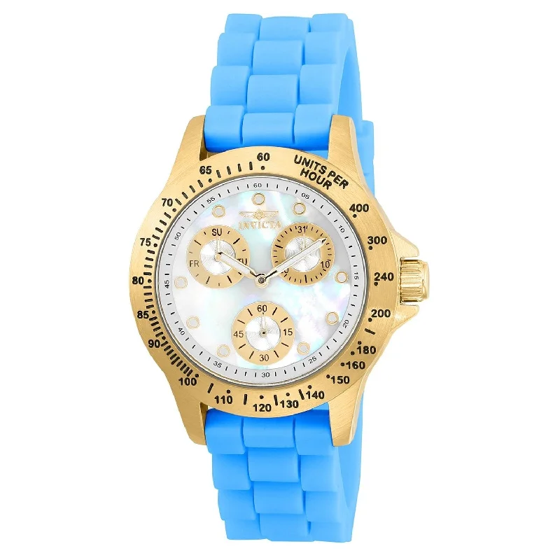 Eco-friendly watches-Invicta Women's 21979 Speedway Blue Silicone Watch