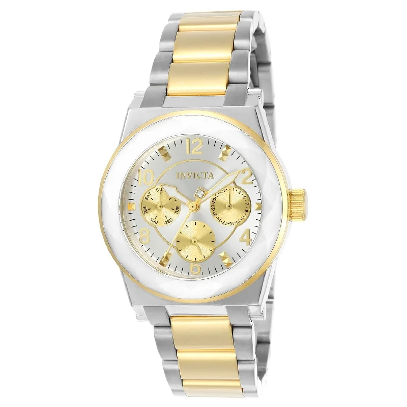 Classic round watches-Invicta Women's 22259 Angel Stainless Steel Watch