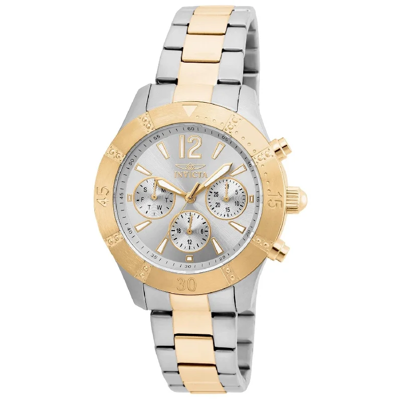 Luxury diamond watches-Invicta Women's 22305 Angel Gold-Tone and Silver Stainless Steel Watch