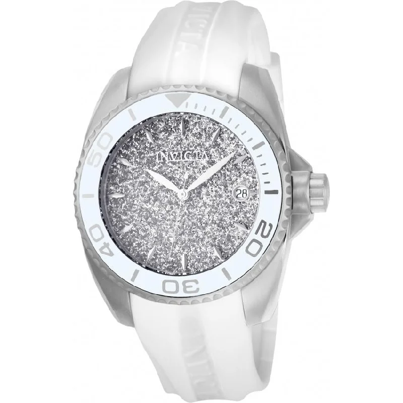 Mother-of-pearl watches-Invicta Women's 22702 Angel White Polyurethane Watch