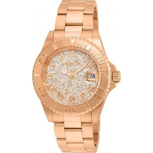 Rectangular face watches-Invicta Women's 22708 Angel Rose-Tone Stainless Steel Watch