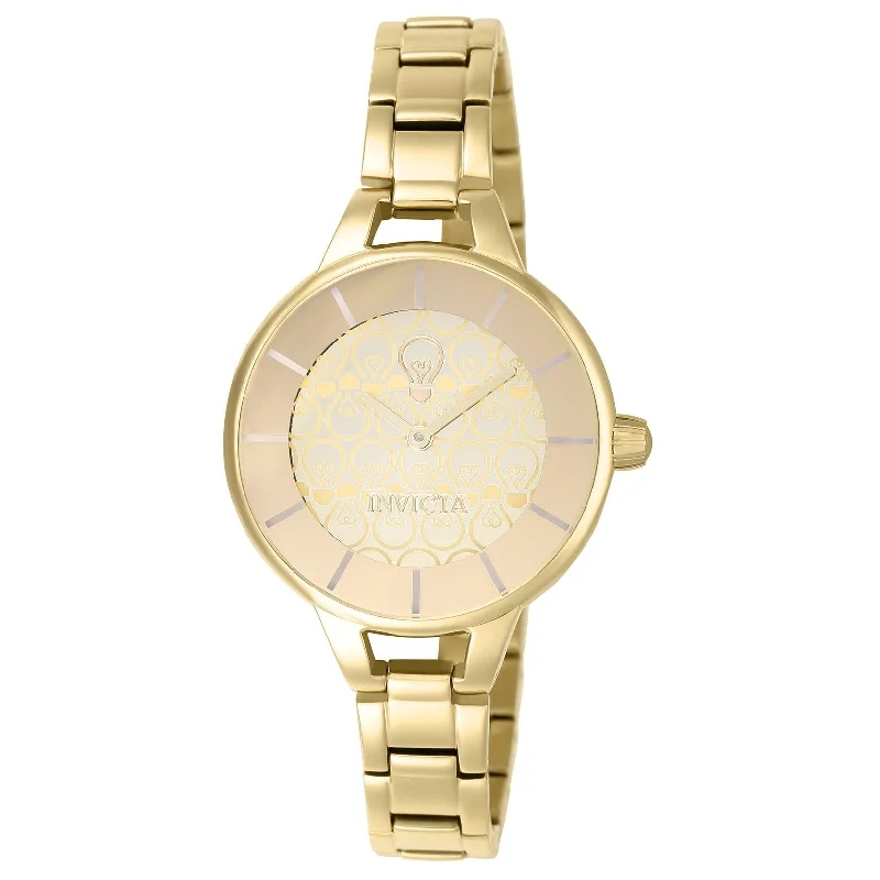 Luxury minimalist watches-Invicta Women's 22912 Gabrielle Union Gold-Tone Stainless Steel Watch