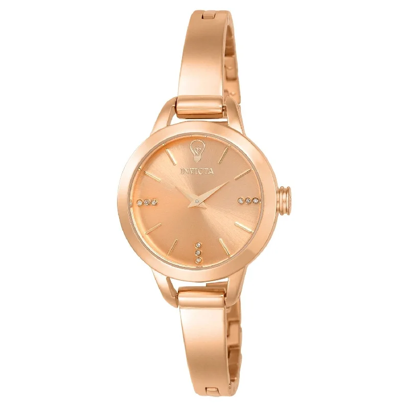 Retro analog watches-Invicta Women's 22951 Gabrielle Union Rose-Tone Stainless Steel Watch