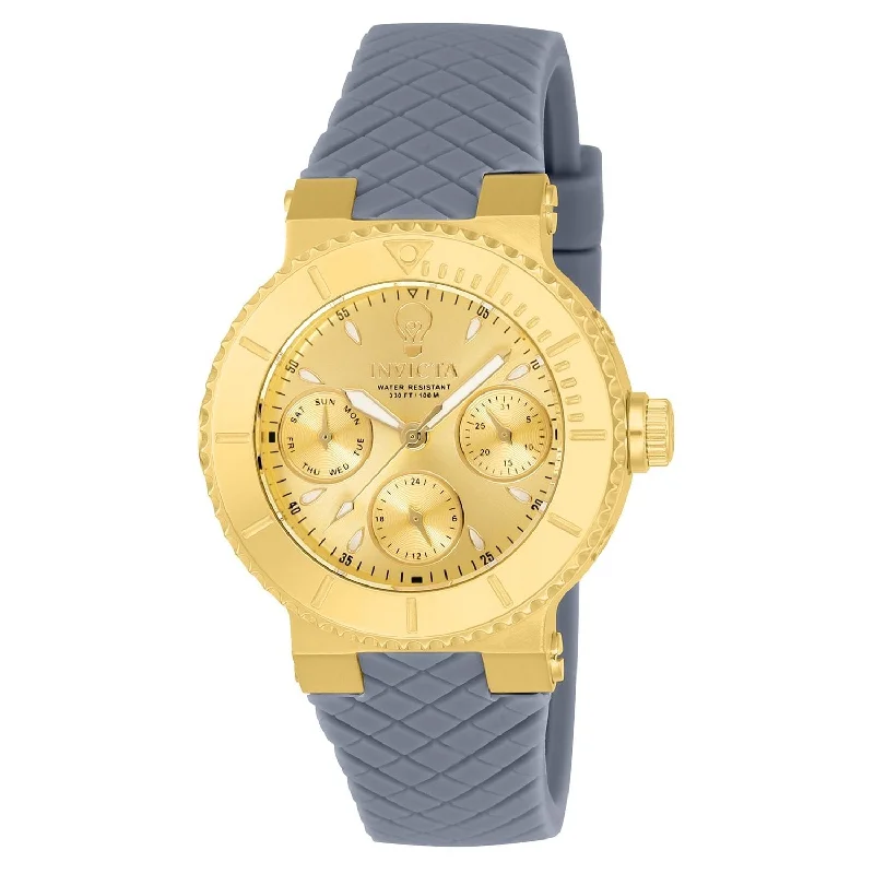 Handmade artisan watches-Invicta Women's 22954 Gabrielle Union Grey Silicone Watch